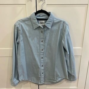 Zara denim shirt, size M